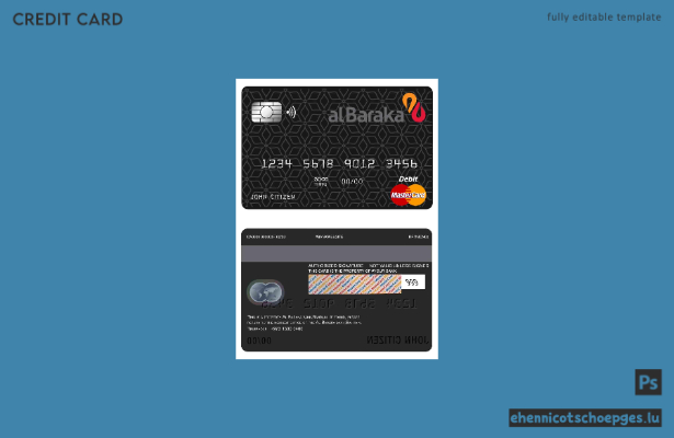 Bahrain Al Baraka Bank Mastercard Beispielvorschau